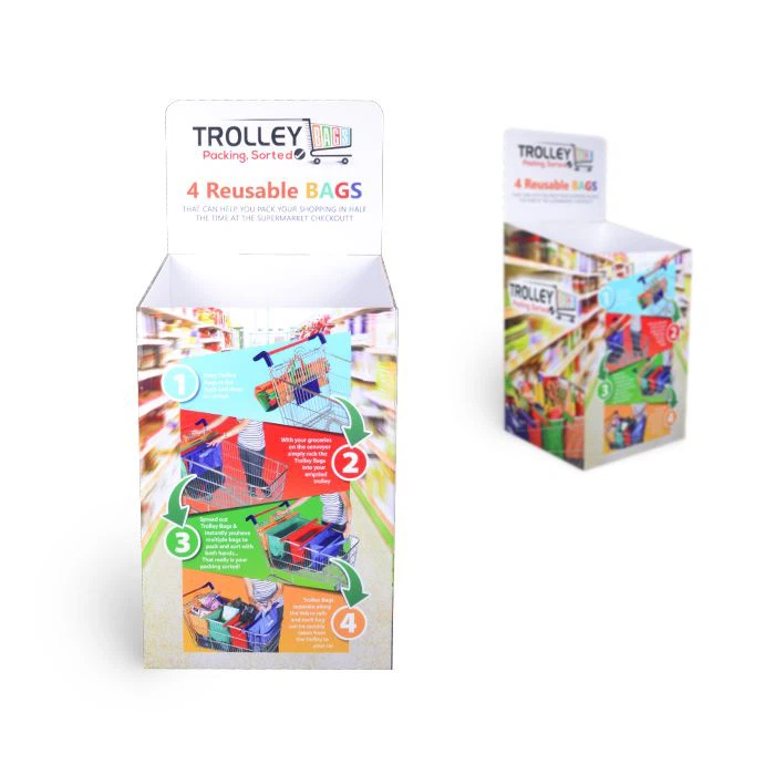 Supermarket Paper Shopping Cart Paper Dump Bin - Image 3